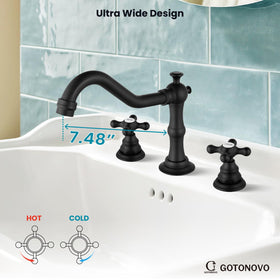 gotonovo bathroom faucet pop-up drain included for quick sink setup.