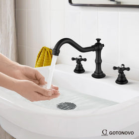 gotonovo vanity bathroom setup enhances style and usability.