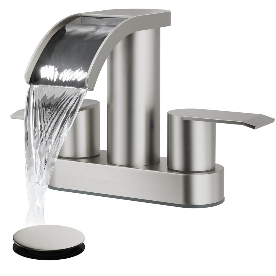 gotonovo waterfall spout faucet for modern bathrooms with smooth flow
