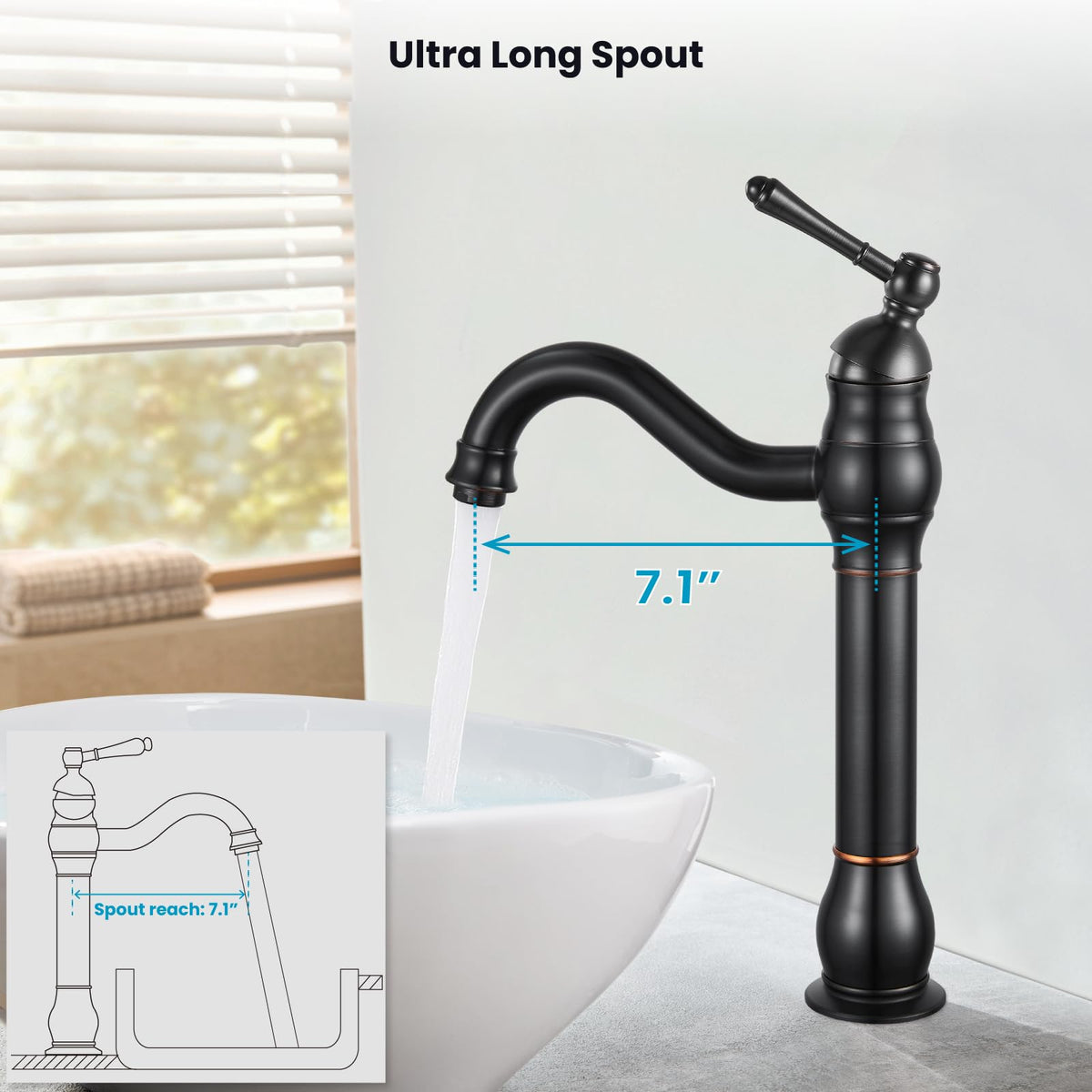 Gotonovo high-quality bubbler blends air for smooth water flow.