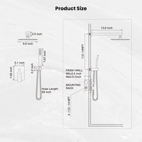 gotonovo pressure-balanced valve ensures steady water temperature during routine showers