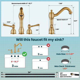 gotonovo dual-lever handles provide ergonomic control even with soapy hands.