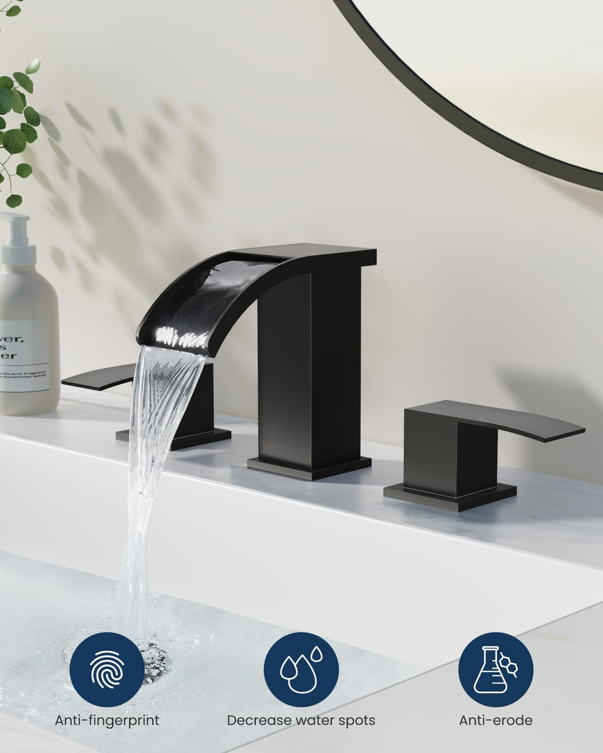 Gotonovo matte black finish highlights contemporary style while resisting fingerprints.
