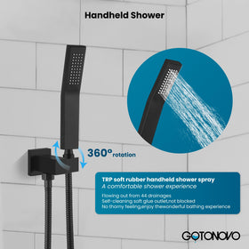 gotonovo 59-inch shower hose enables easy reach and thorough cleaning