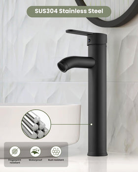 gotonovo single-handle design faucet offers ergonomic control for precise temperature and flow.