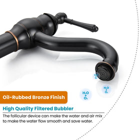 Gotonovo 360° swivel spout enables flexible reach over a bowl.