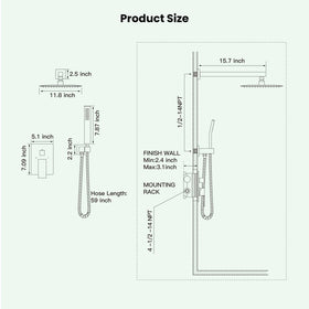 Gotonovo wall-mounted complete system for easy, tidy installation.
