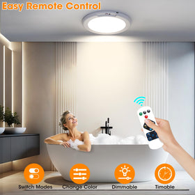 Gotopceed motion sensor detects within 9-16 feet for hands-free lighting.