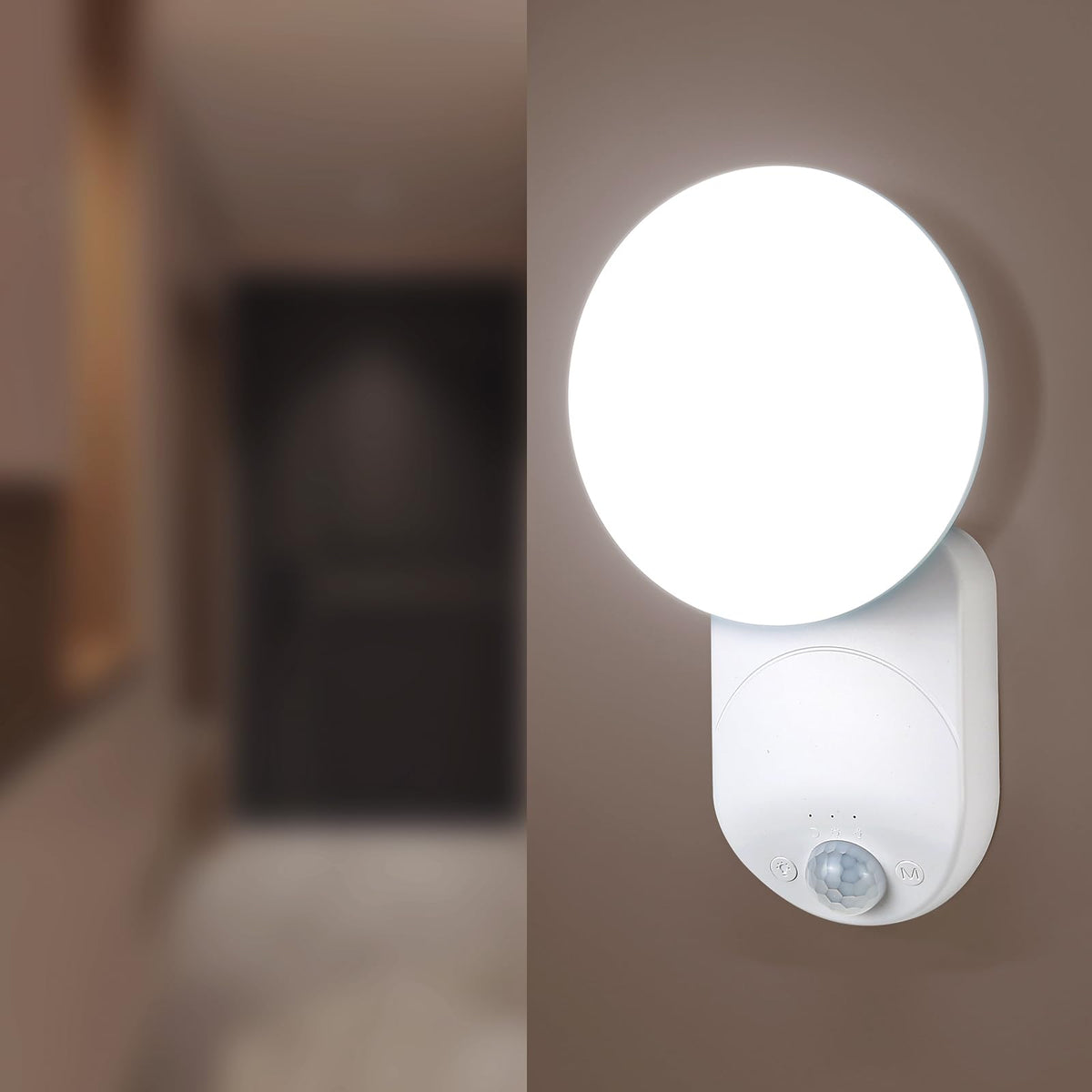 Gotopceed rechargeable motion sensor wall light offering hands-free closet illumination.