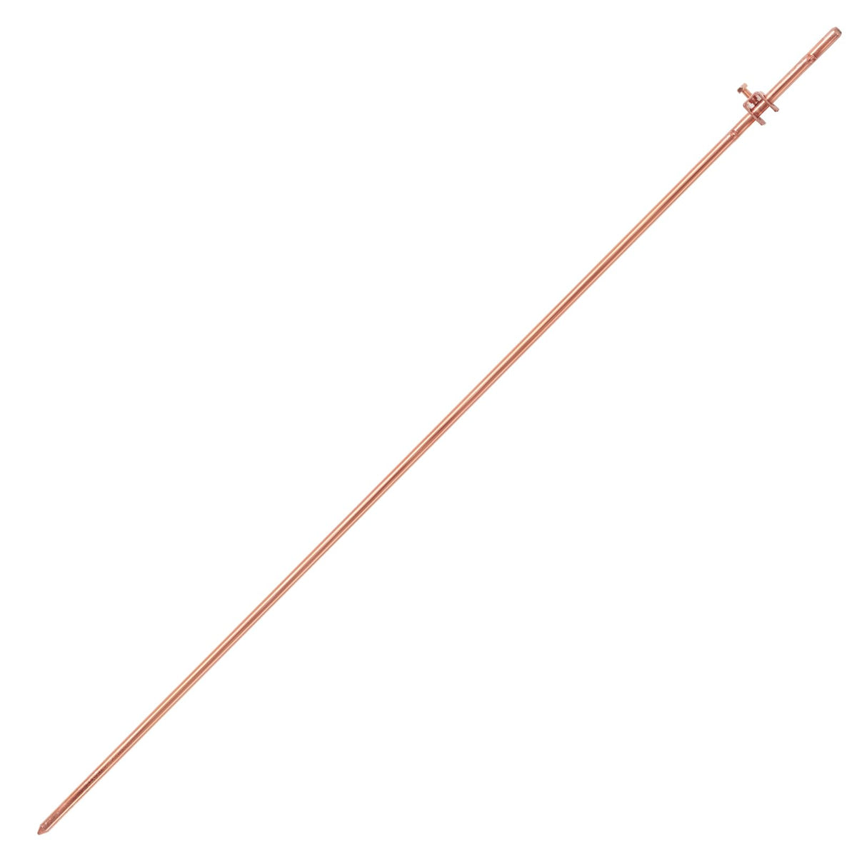 GOUNENGNAIL 4ft copper grounding rod showing robust construction for durable outdoor grounding.
