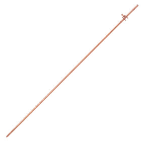 GOUNENGNAIL 4ft copper grounding rod showing robust construction for durable outdoor grounding.