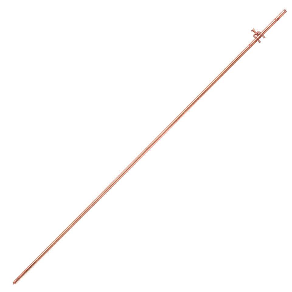 GOUNENGNAIL 4ft copper grounding rod showing robust construction for durable outdoor grounding.
