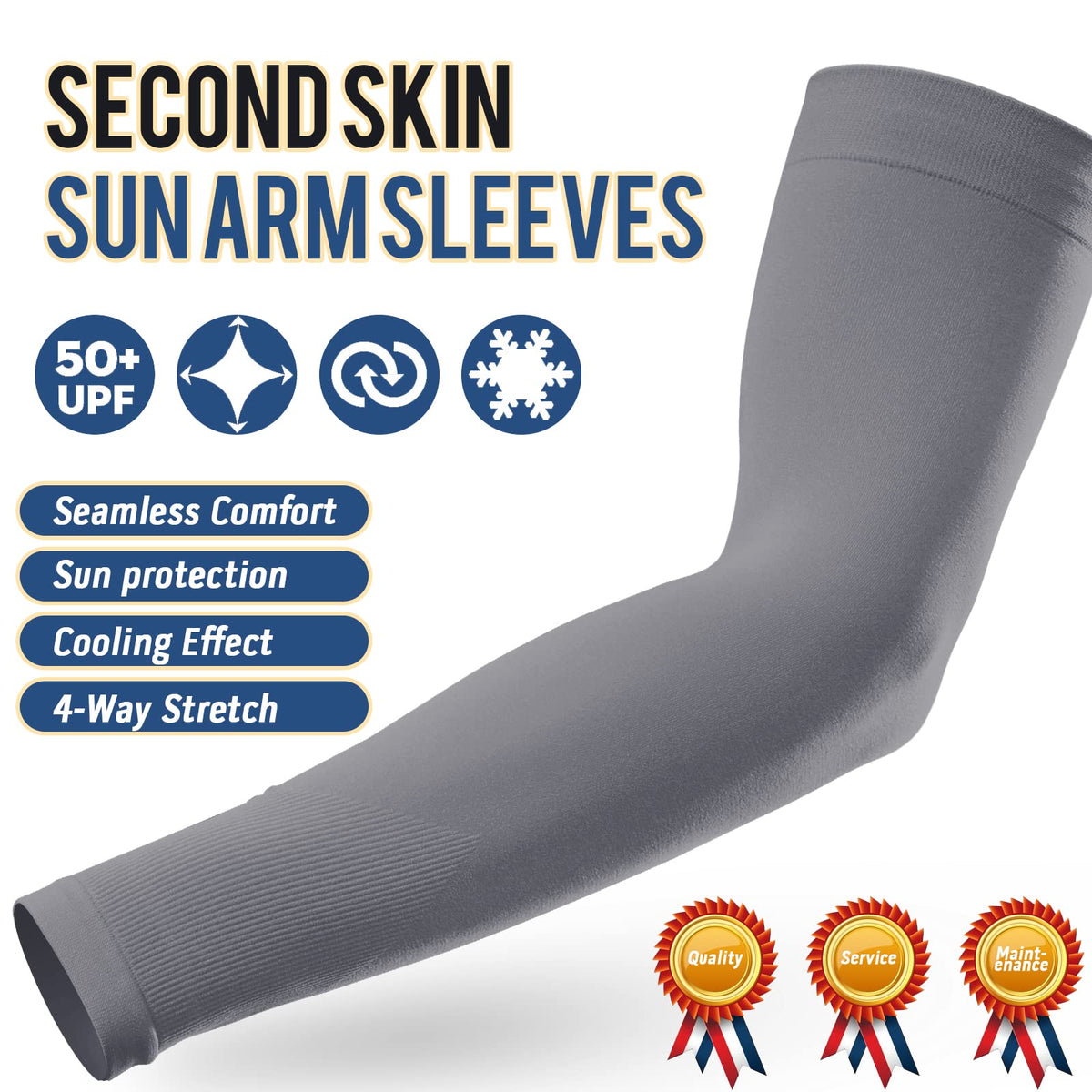 GOUNOD arm sleeves protect arms during outdoor workouts and sun exposure.