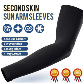 GOUNOD arm sleeves offer UPF 50+ protection for sports and workouts