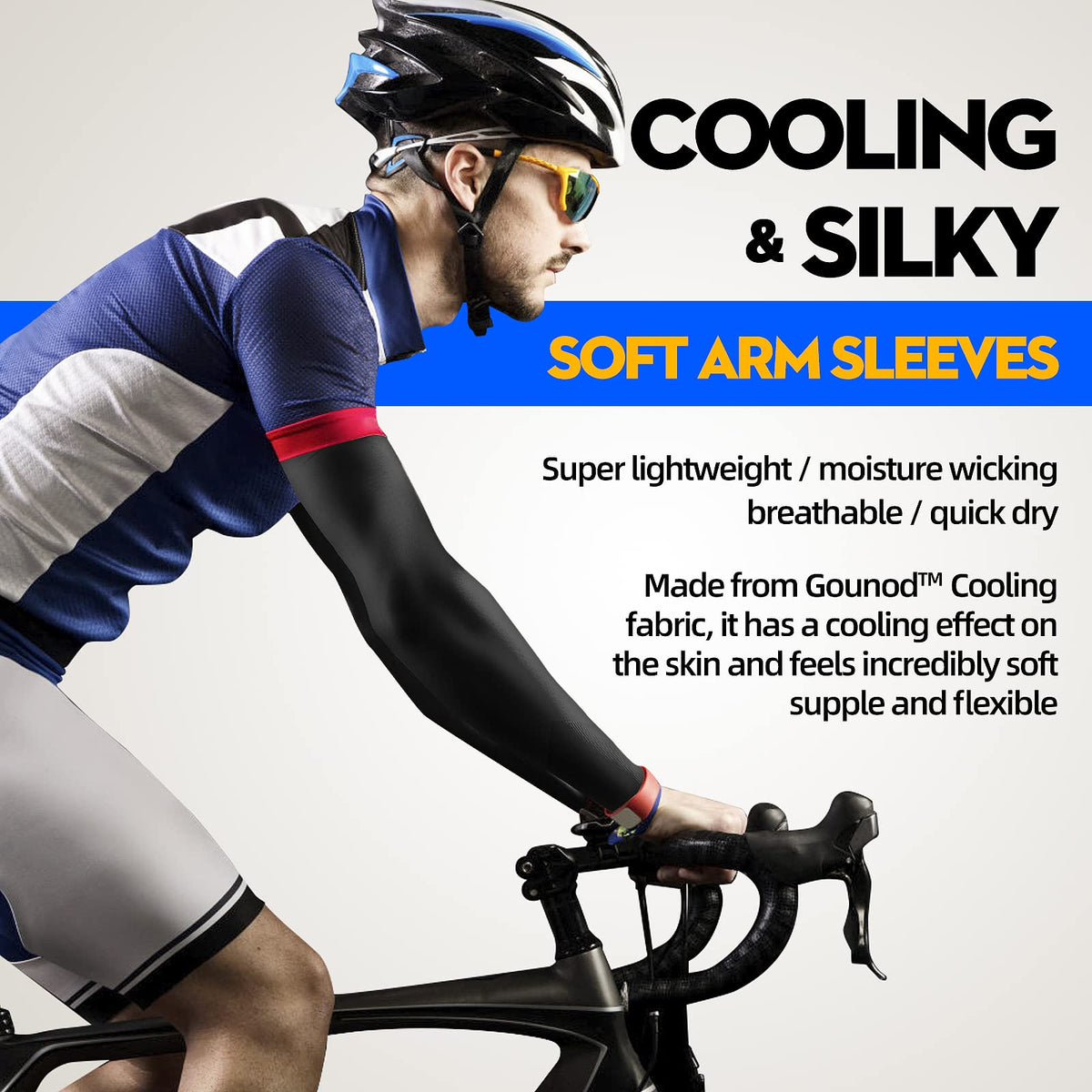 GOUNOD Arm Sleeves hypoallergenic design for sensitive skin