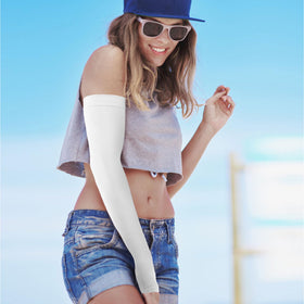 GOUNOD sleeves stay in place while cycling or golfing.