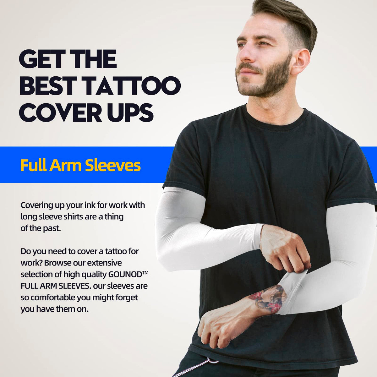 GOUNOD everyday sleeve protects arms in outdoor work and sports