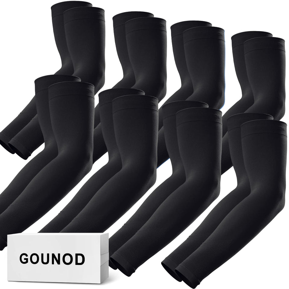 GOUNOD Arm Sleeves with sun-deflector protecting against UV rays during outdoor workouts