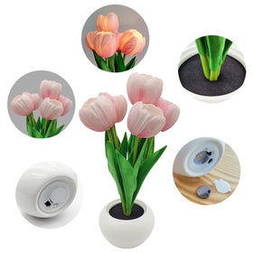 GOUTOOL Tulip PU petals feel real to touch and durable