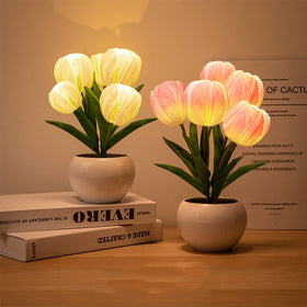 GOUTOOL Tulip Night Light Soft Glow for romantic evenings and energy efficiency