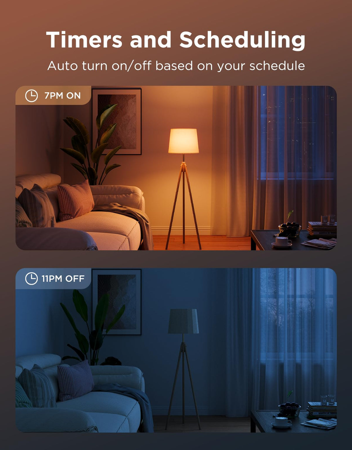 Govee BR30 RGBWW color-changing demo for mood lighting