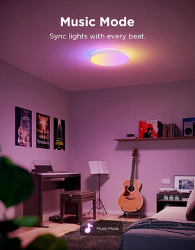 Govee ceiling light 2700K–6500K warmth range for mood lighting.