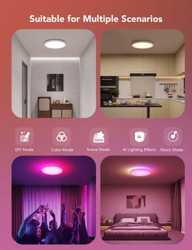 Govee ceiling light includes music mode for dynamic syncing.