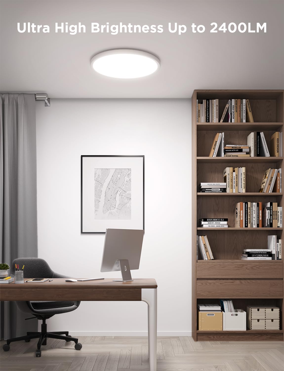 Govee rhythm lighting creates circadian-like ambiance.