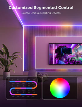 Govee COB LED Strip Light Pro delivers bright, even ambiance.