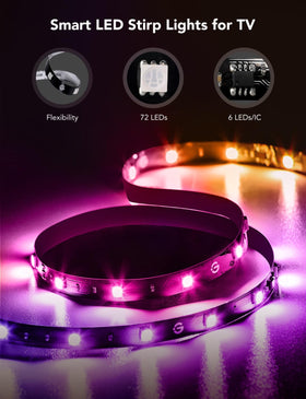 Govee coverage for 40-50 inch TVs with four-sided glow