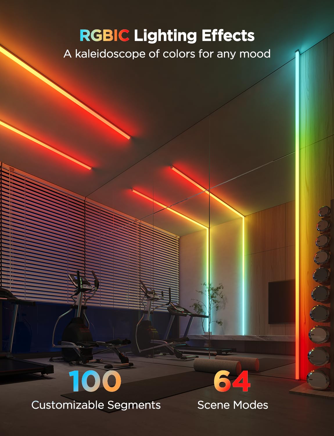 Govee LED strip is cuttable to fit your space.