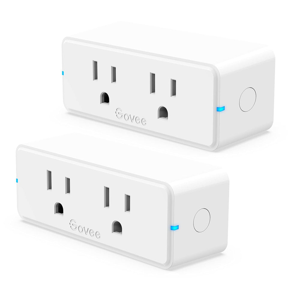 Govee Dual Smart Plug 2-Pack front view for easy remote control.