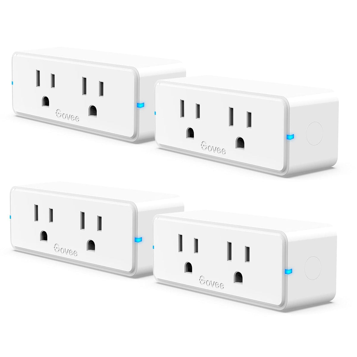 Govee Dual Smart Plug setup guide showing quick wireless installation