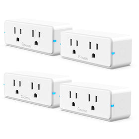 Govee Dual Smart Plug setup guide showing quick wireless installation
