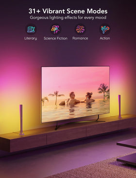 Govee dynamic music modes add visuals to movies, sports, and gaming.