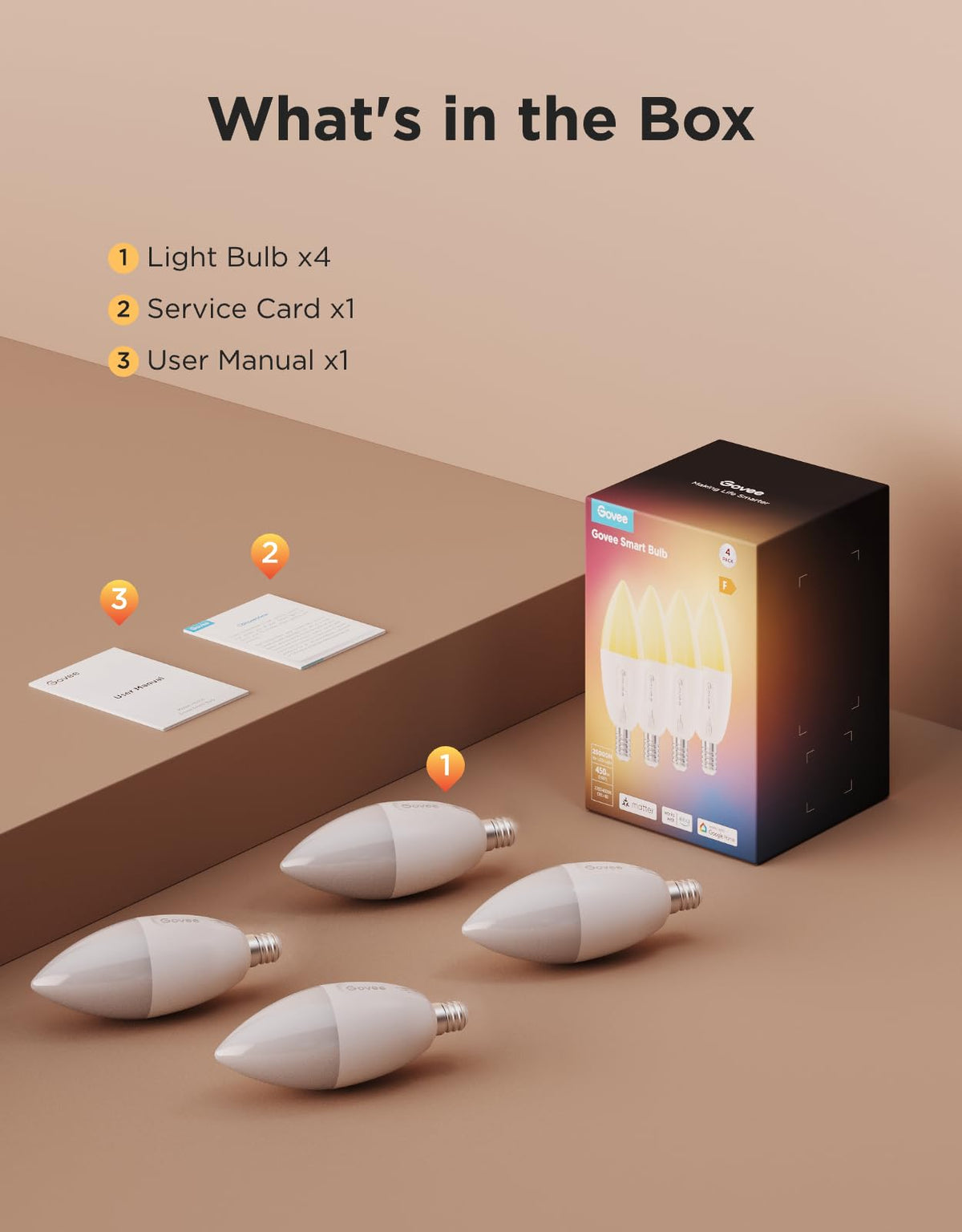 Govee E12 group control for multi-bulb setups