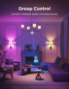 Govee E12 music sync bulbs respond to sound
