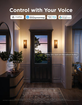 Govee Edison bulbs offering 64 scene modes for versatile atmosphere