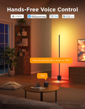 Govee floor lamp 1725lm brightness for clear, comfortable lighting.