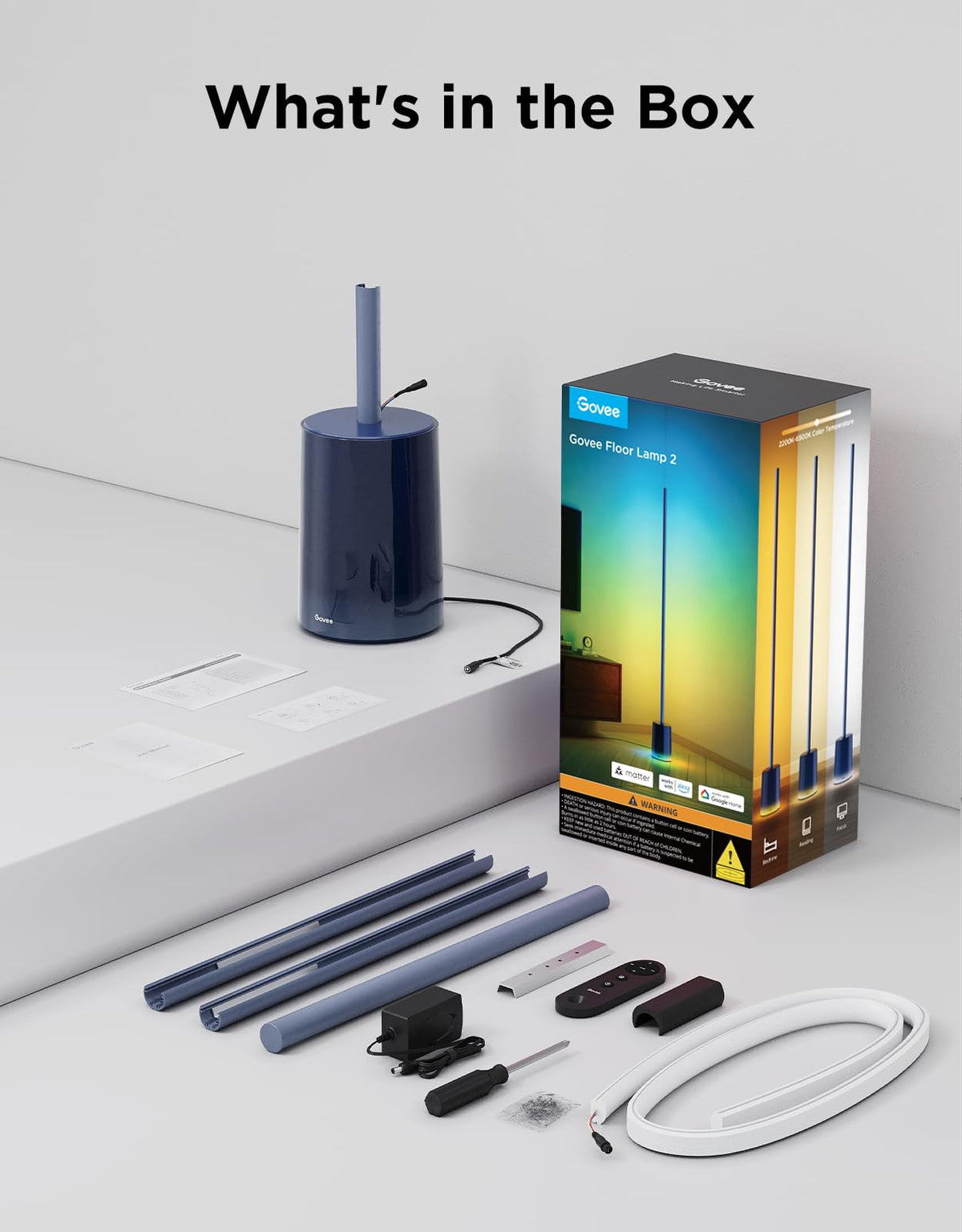 Govee Floor Lamp 2 remote-ready lighting for living spaces.