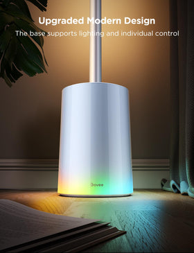 Govee Floor Lamp 2 base lighting adds colorful accents to any space