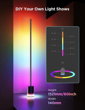 Govee floor lamp app scene-modes for quick ambience changes.