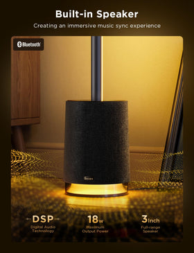 Govee Floor Lamp Pro illuminance-pole highlights bright output for reading areas.