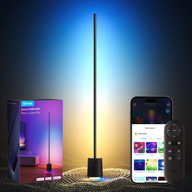 Govee Floor Lamp Pro pole rotation enables adjustable lighting for versatile spaces.