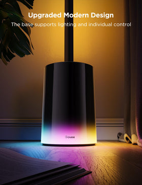 Govee floor lamp RGBICWW technology enables multi-color displays.