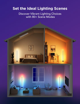 Govee floor lamp voice control with Matter and Alexa.