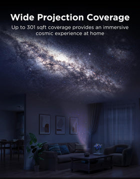 Govee Galaxy Light Star Projector 2 Pro bedroom ambience creates calming ceiling glow.