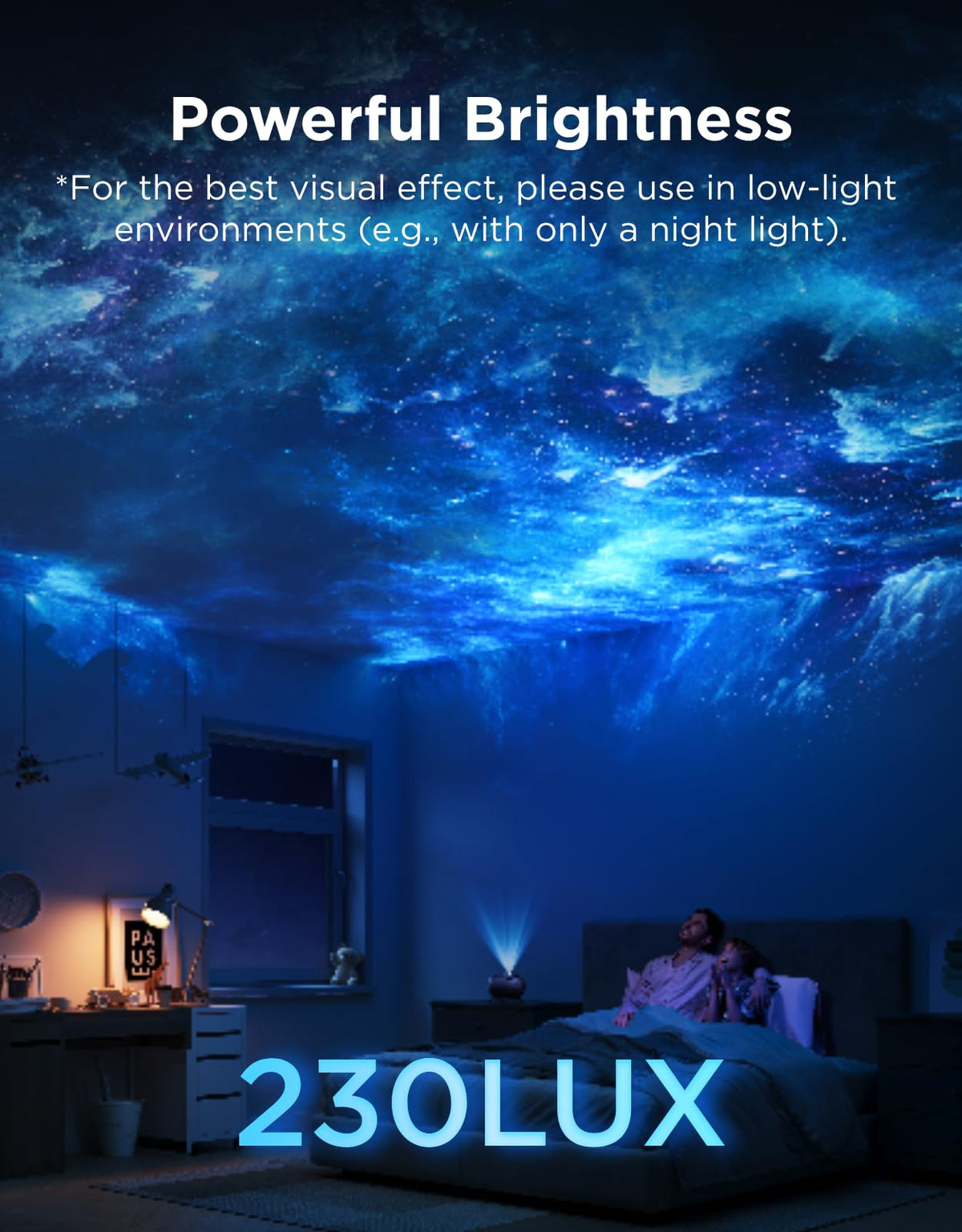 Govee Galaxy Light Star Projector 2 Pro eight film discs included for variety.