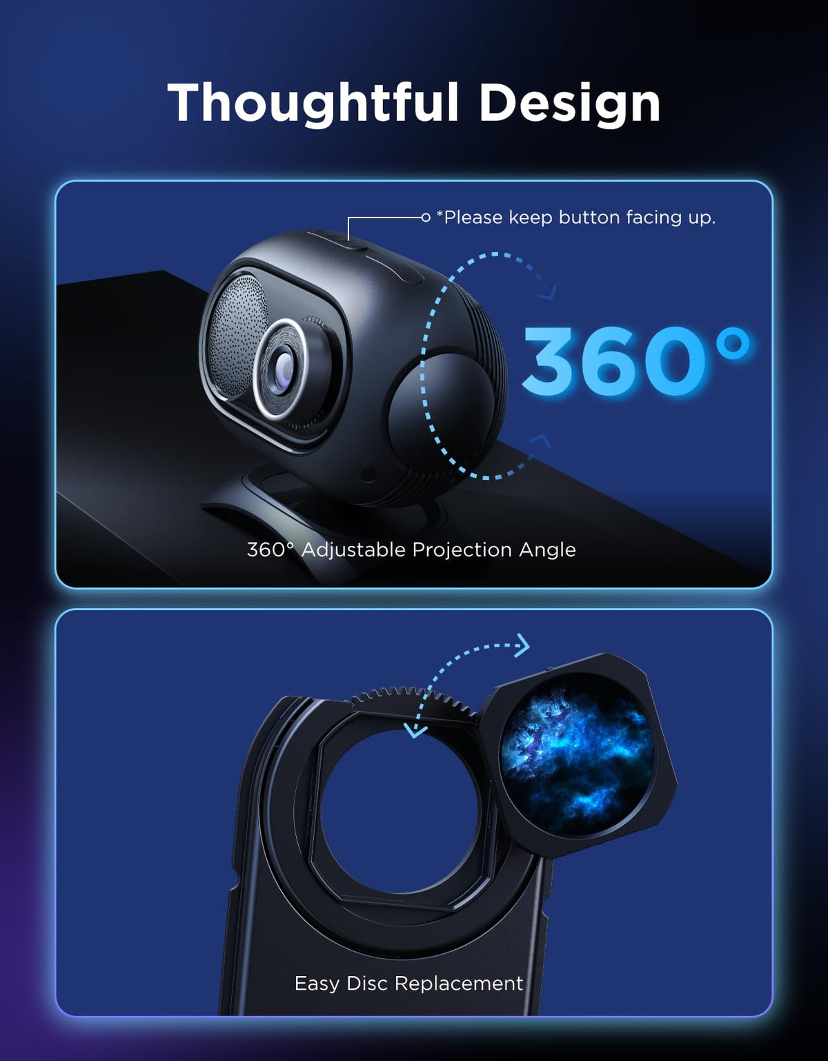 Govee Galaxy Light Star Projector 2 Pro smart controls via Matter, Alexa, Google.
