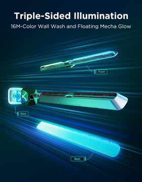 Govee Gaming Light Bars Pro side view highlighting triple-sided illumination